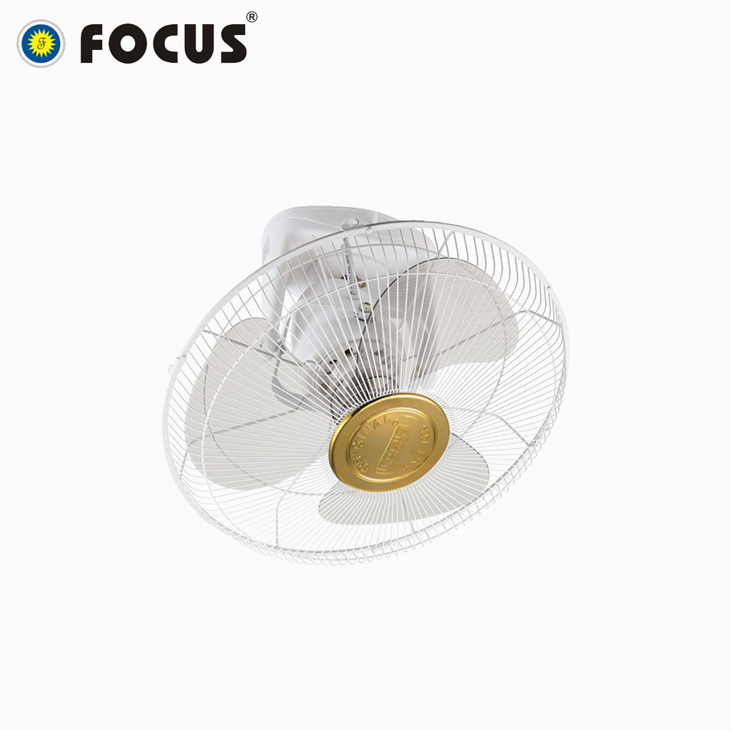 High Quality FOCUS FO1616 16 Inch Orbit Fan Quite Ceiling Fan White Green Color