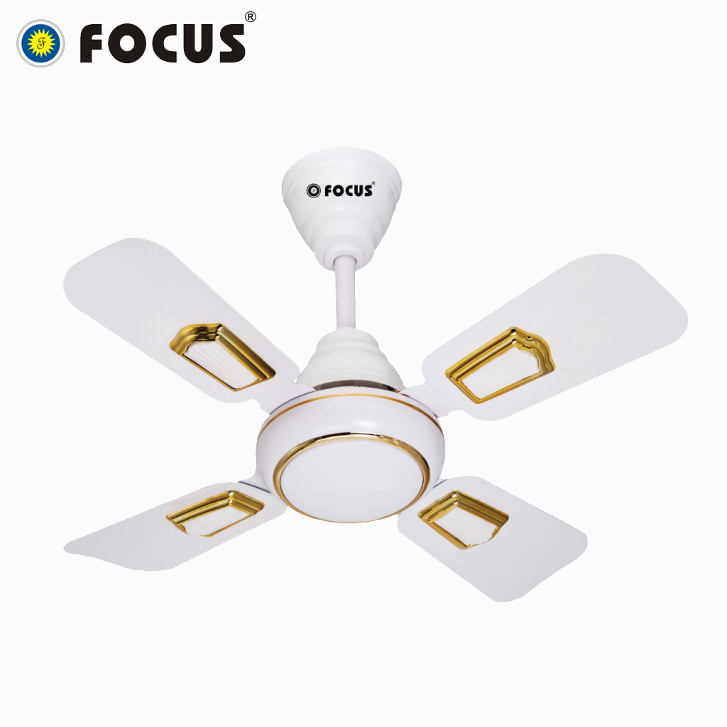 MADE-IN-INDIA FOCUS 24 Inch Ceiling Fan FC2426 100% Copper Motor With 4 Blades