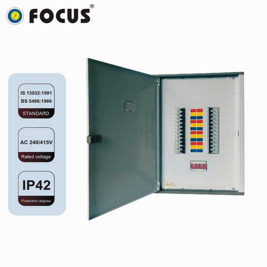 Hot Sales FOCUS FTP Series TPN MCB Distribution Board 4/6/8/12 Way